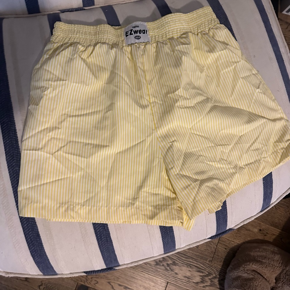 Women's Yellow Striped stylish boxer shorts